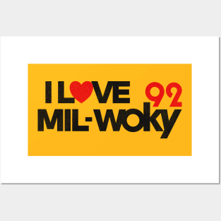 92 WOKY Love Milwaukee Defunct Radio Station Posters and Art